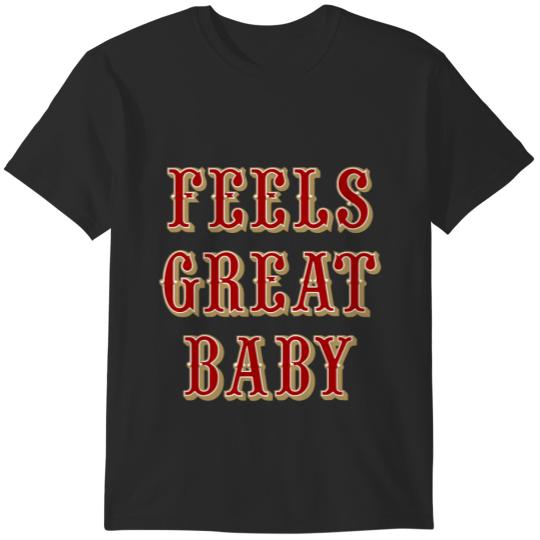 Discover Feels Great Baby Black T-Shirts