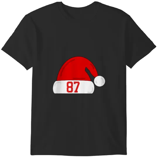 Tayl0r Swift Travis Kelce Christmas Game Santa Hat T-Shirts