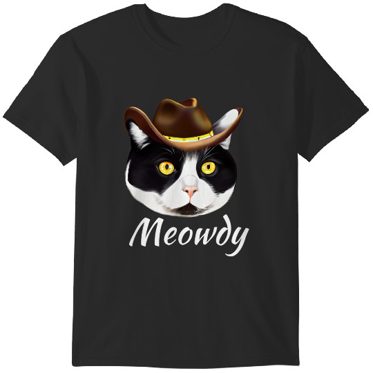 Discover Meowdy Funny Country Music Cat Cowboy Hat Vintage 3 T-Shirts