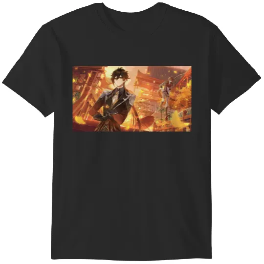 Zhongli  Childe  Genshin Impact T-Shirts