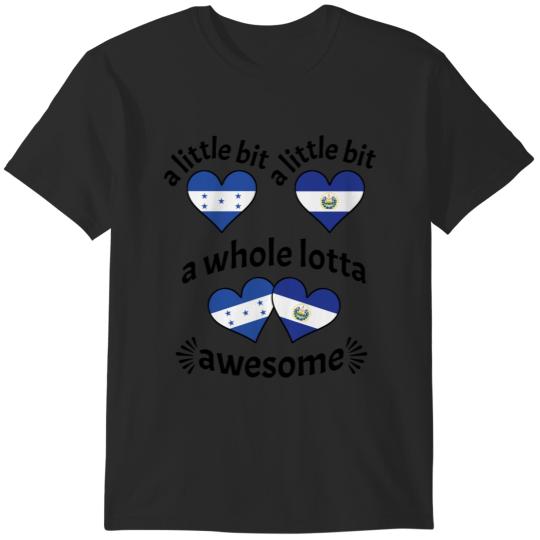 Discover A Little Bit Honduran Salvadorian Honduras El Salvador Heart  gifts T-Shirts