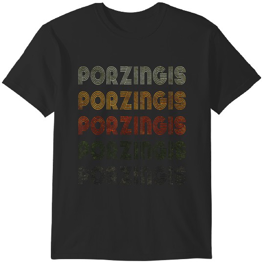 Discover Love Heart Porzingis Grunge Vintage Black Porzingis trends gifts T-Shirts