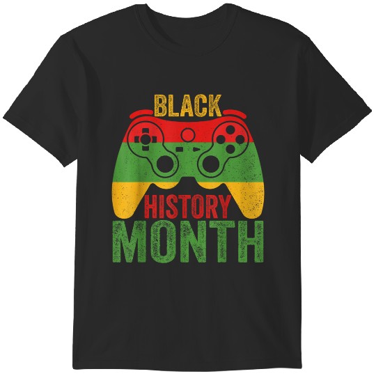 Discover Black History Month Pride African American Gaming Boys Kids  gifts T-Shirts