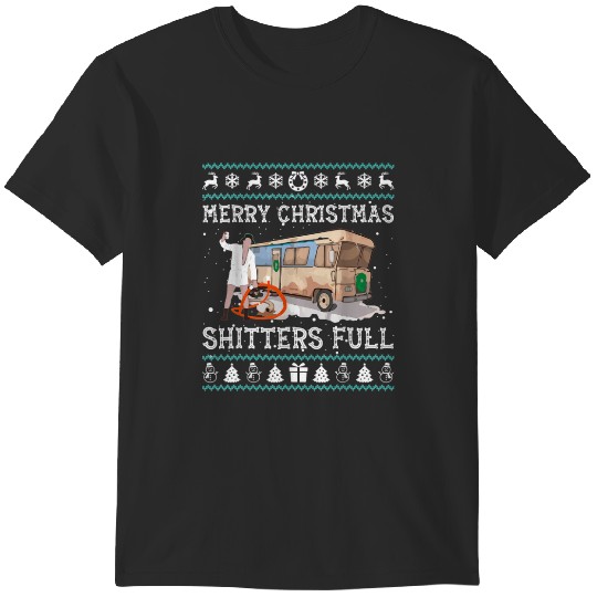 Merry Christmas Shitters Full Ugly Sweater T-Shirts