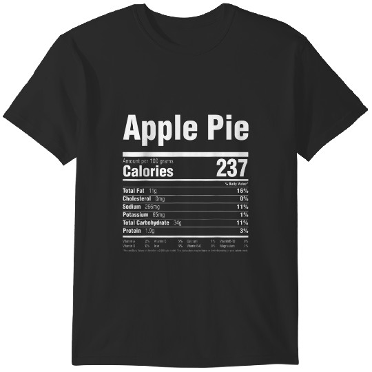Discover Nutrition Thanksgiving Apple Pie Food T-Shirts