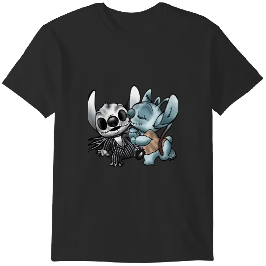 Discover Stitch &amp Angel Nightmare Before Xmas T-Shirts