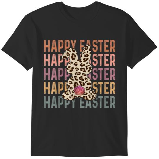 Discover Funny Leopard Bunny Rabbit Eggs Hunting Happy Easter Day  gifts T-Shirts