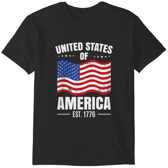 Discover 4th of july american flag 1776 americas birthday t T-Shirts