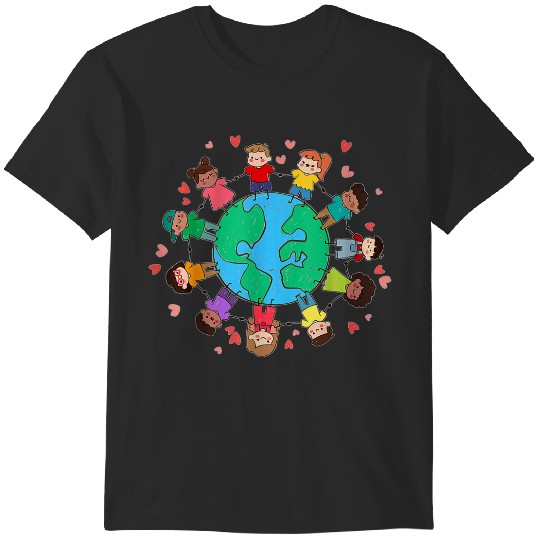 Discover Happy Earth Day Children Around The World Gifts Trend T-Shirts