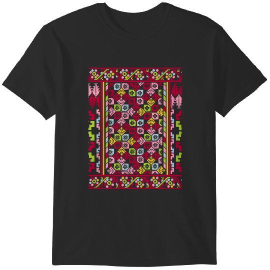 Discover Palestinian Embroidery tatreez Printed Design T-Shirts