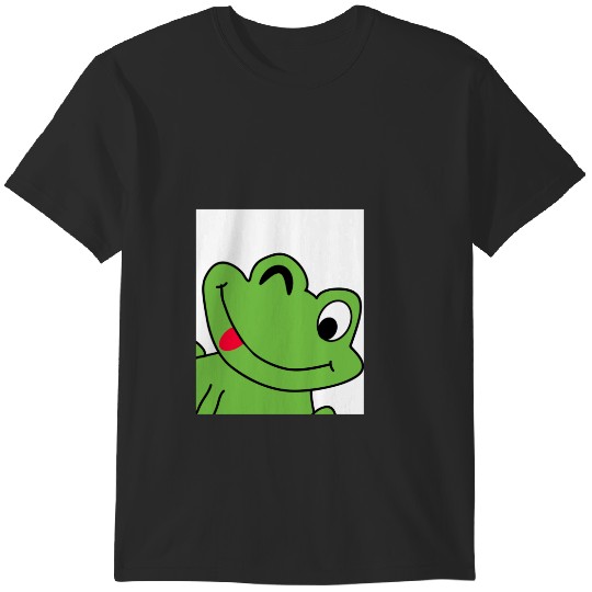 Discover My Frog Graphic Print T-Shirts
