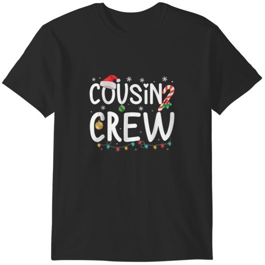 Discover Cousin Crew Family Outfit Holiday Gift Funny Christmas T-Shirts