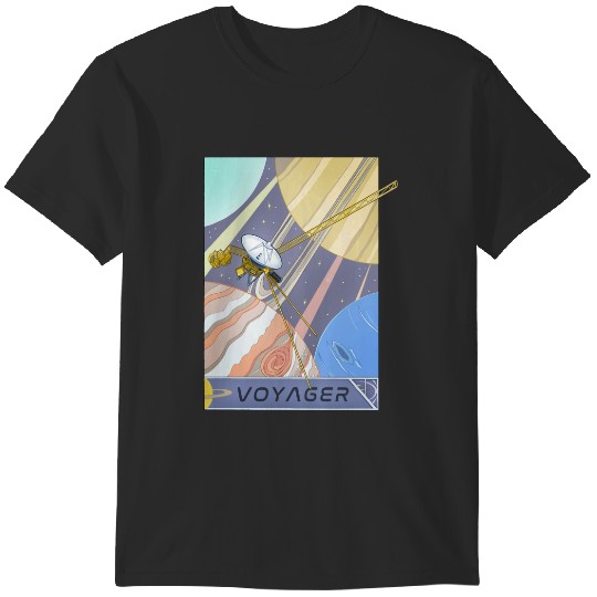 Discover Voyager Probe in Space - An Illustration of Space Exploration T-Shirts