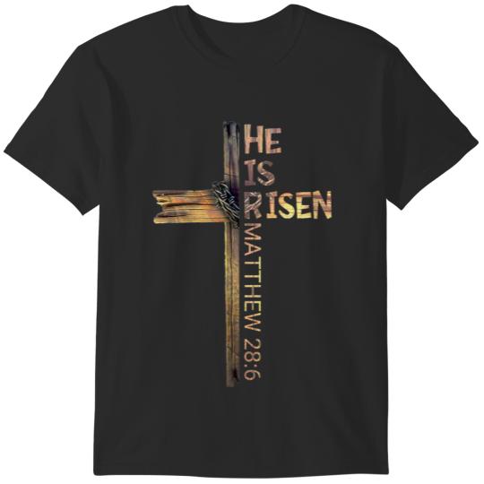 Easter Christian He Is Risen Sun Resurrection Men Women Kids4 6 T-Shirts