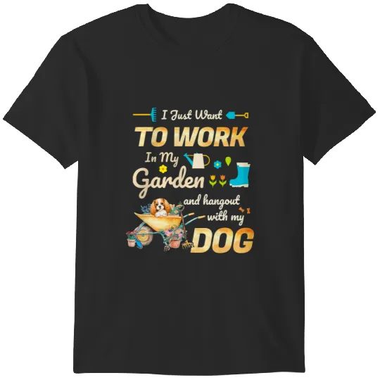 Discover Funny Gardening Lover Gardener Garden Plants Dog Owner Gifts T-Shirts
