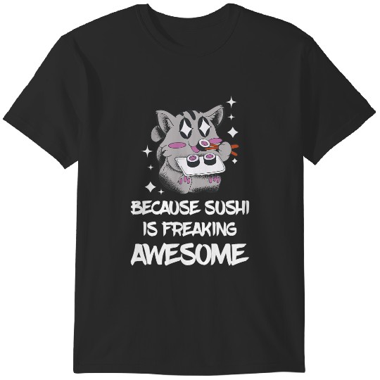Discover Freaking Awesome Sushi Lover Lemur Asian Food Japanese Sushi T-Shirts