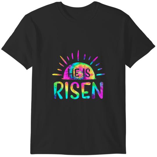 Discover Easter Christian He Is Risen Sun Resurrection 1 T-Shirts