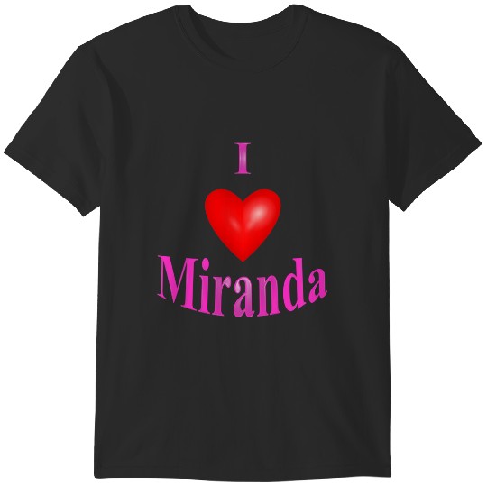 Discover I Love Miranda Fitted T-Shirts