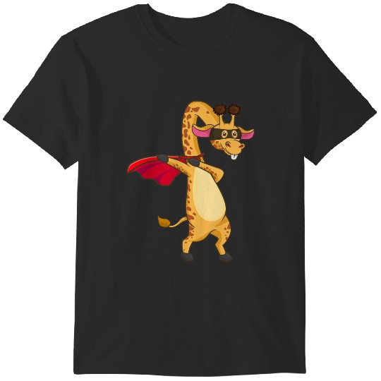 Discover Funny Giraffe As A Superhero T-Shirts