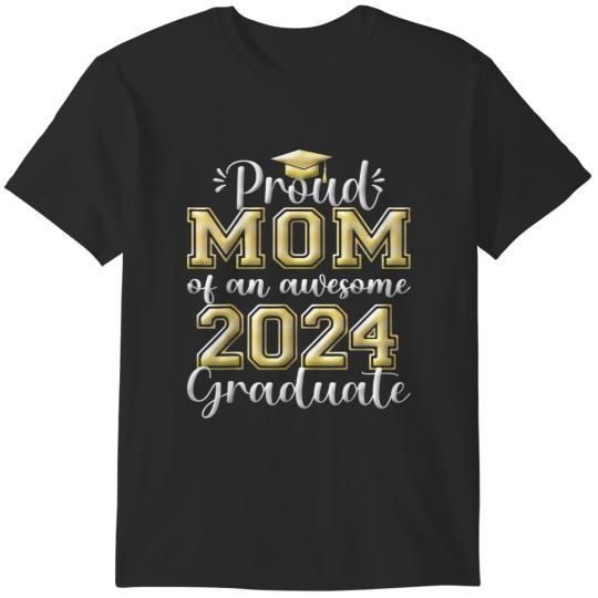 Discover Super Proud Mom Of 2024 Graduate Awesome Family College Gifts Trend T-Shirts