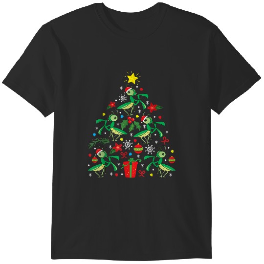 Discover Praying Mantis Christmas Ornament Tree Funny Xmas T-Shirts