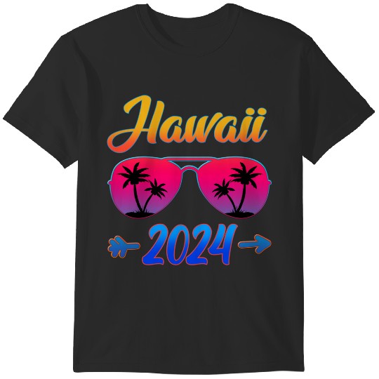 Discover Hawaii 2024 Vacation Matching Cool Glasses Trends Gift T-Shirts