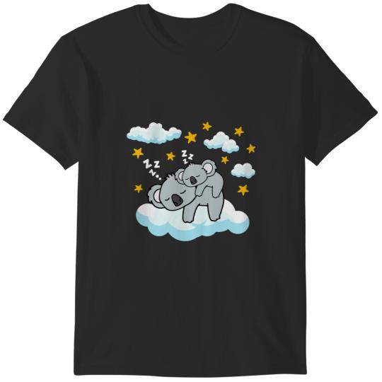 Discover Funny Cute Sleeping Baby Koala Mama Bear Napping Pajama Gift T-Shirts