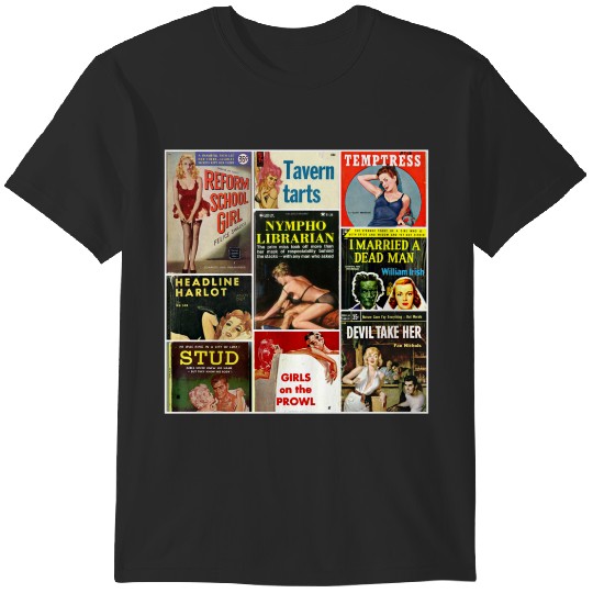 Pulp Fiction Cover Collage T-Shirts
