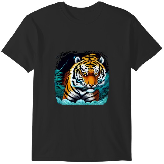 Discover Grunge Jungle Tiger Animal Lover Vintage Tiger Gift 22 T-Shirts