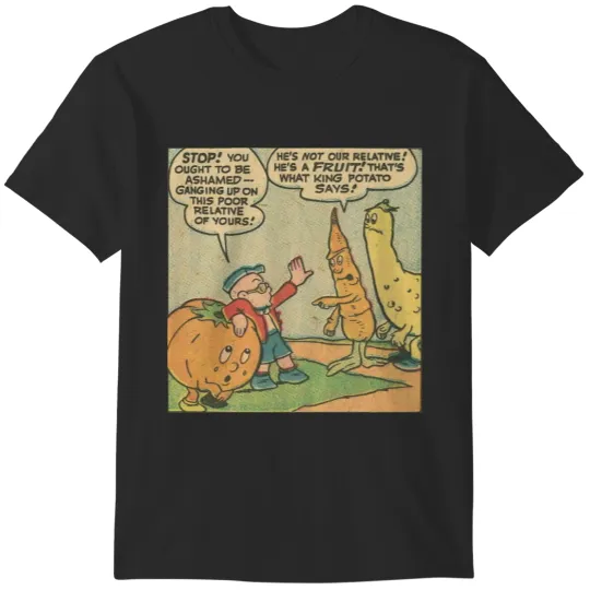 Discover Funny vintage comics  fruits comics  vegetables comics T-Shirts