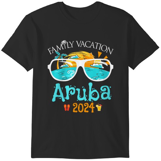 Discover Family Vacay Squad Trip Beach Family Vacation Aruba 2024 Trends Gift T-Shirts