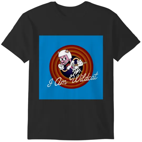 I Am Wildcat 1930s Cartoon Character T-Shirts