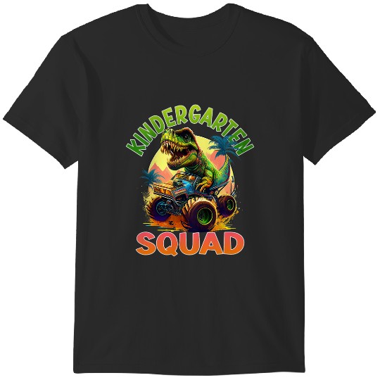 Discover Kids Kindergarten Trex Dinosaur Monster Truck T-Shirts