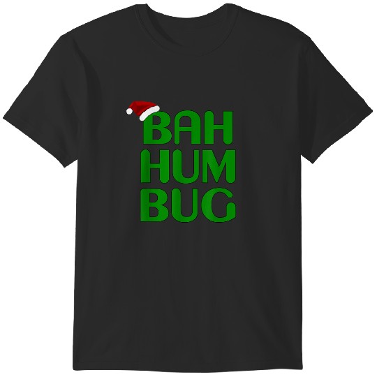 Christmas Bah Humbug Art Xmas Humbug Santa Hat T-Shirts