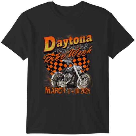 2024 Daytona Beach Bike Week - Vintage Rally Art On Back  Gifts T-Shirts