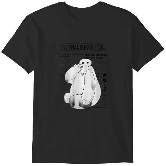  Womens disneys Big Hero 6 San Fransokyo Times Baymax Vintage News Gifts T-Shirts
