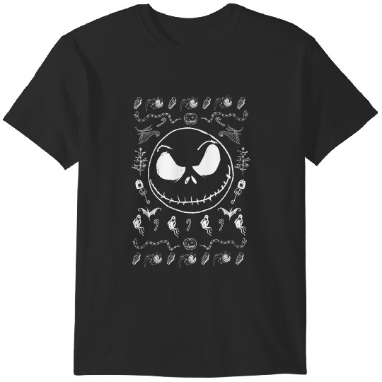 disneys The Nightmare Before Christmas Jack Spooky Pattern T-Shirts
