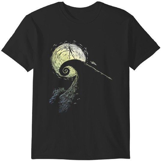 disneys The Nightmare Before Christmas Jack Spiral Hill T-Shirts