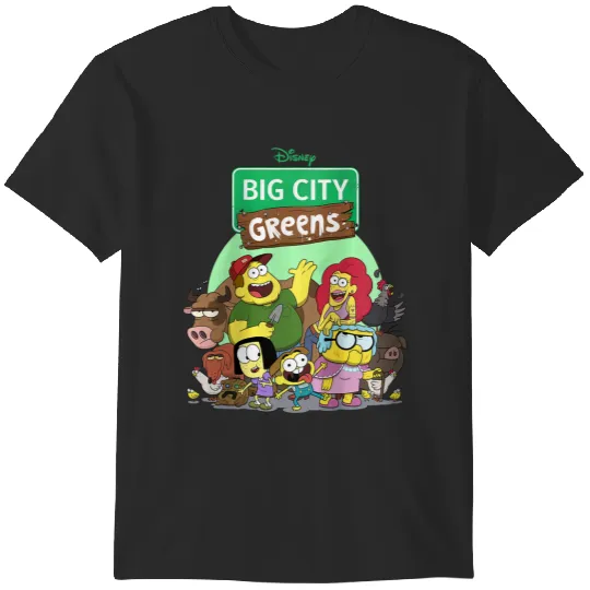 disneys Big City Greens Family Group Raglan T-Shirts