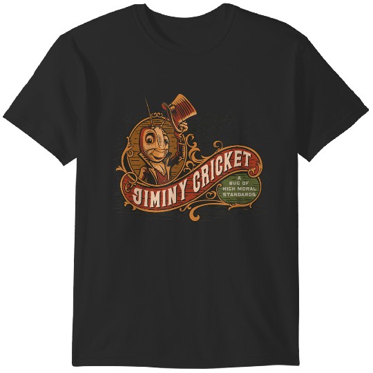 disneys Pinocchio Jiminy Cricket High Moral Standards T-Shirts