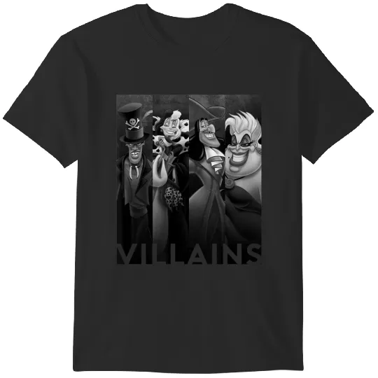 disneys Villains Ursula Cruella Captain Hook Dr Facilier T-Shirts