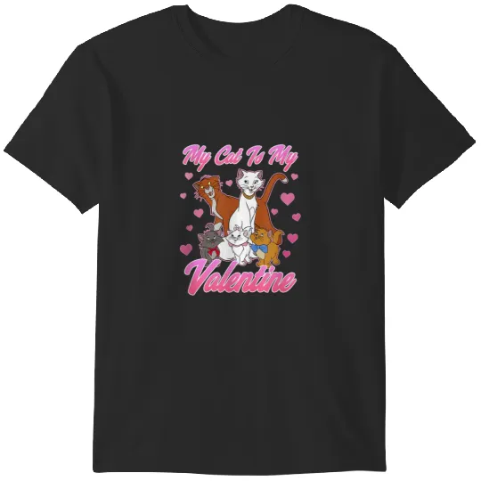 Disney Aristocats Valentine'S Day My Cat Is My V T-Shirts