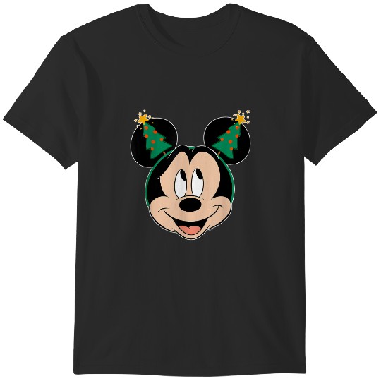 Disney Mickey Mouse Christmas Tree Holiday Headb T-Shirts