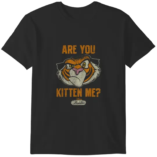 Disney Aladdin Rajah Are You Kitten Me Faded Por T-Shirts