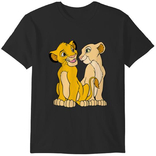 Disney The Lion King Cute Simba Nala Big Chest Portraits T-Shirts