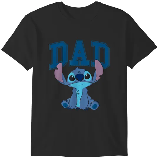Disney Lilo Stitch Vintage Dad Cool Stitch Collegiate Logo gifts trends T-Shirts