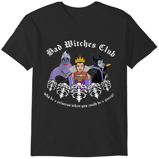 Disney Villains Bad Witches Club Epic Group Shot Chest Logo gifts trends T-Shirts