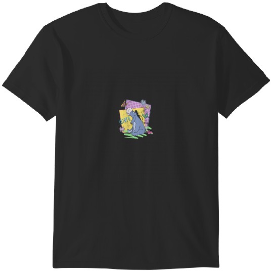 Disney Winnie The Pooh Eeyore Retro Butterflies Poster T-Shirts