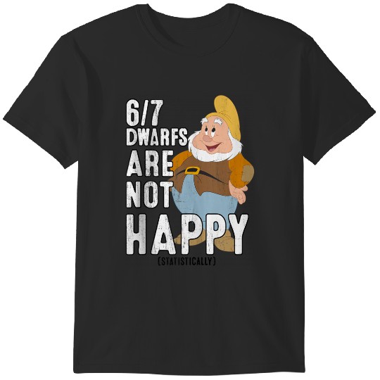 Disneyss Snow White 67 Dwarfs Are Not Happy Humor T-Shirts