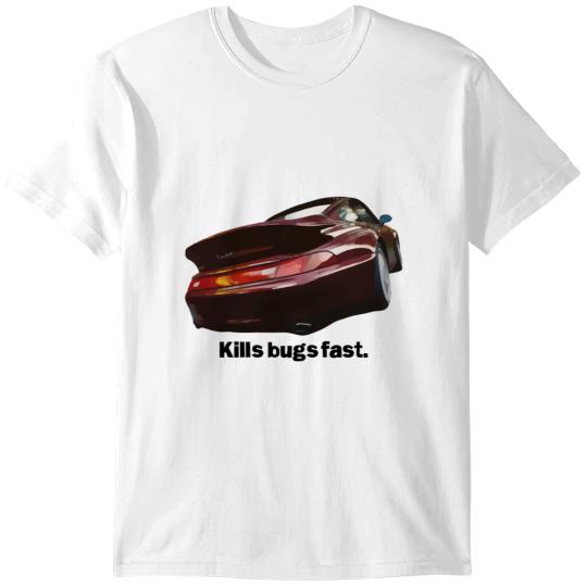 Porschee 911 Turbo Kills Bugs Fast T-Shirts
